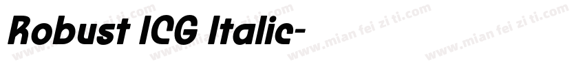 Robust ICG Italic字体转换